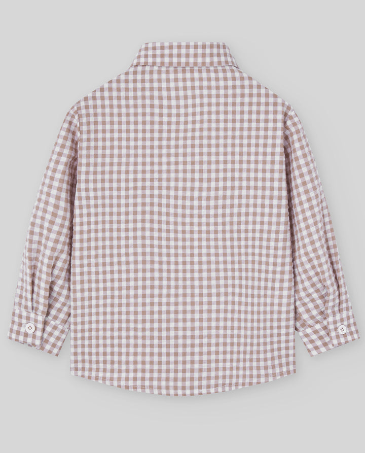 Paz Rodríguez Boys Gingham Button-Down Shirt