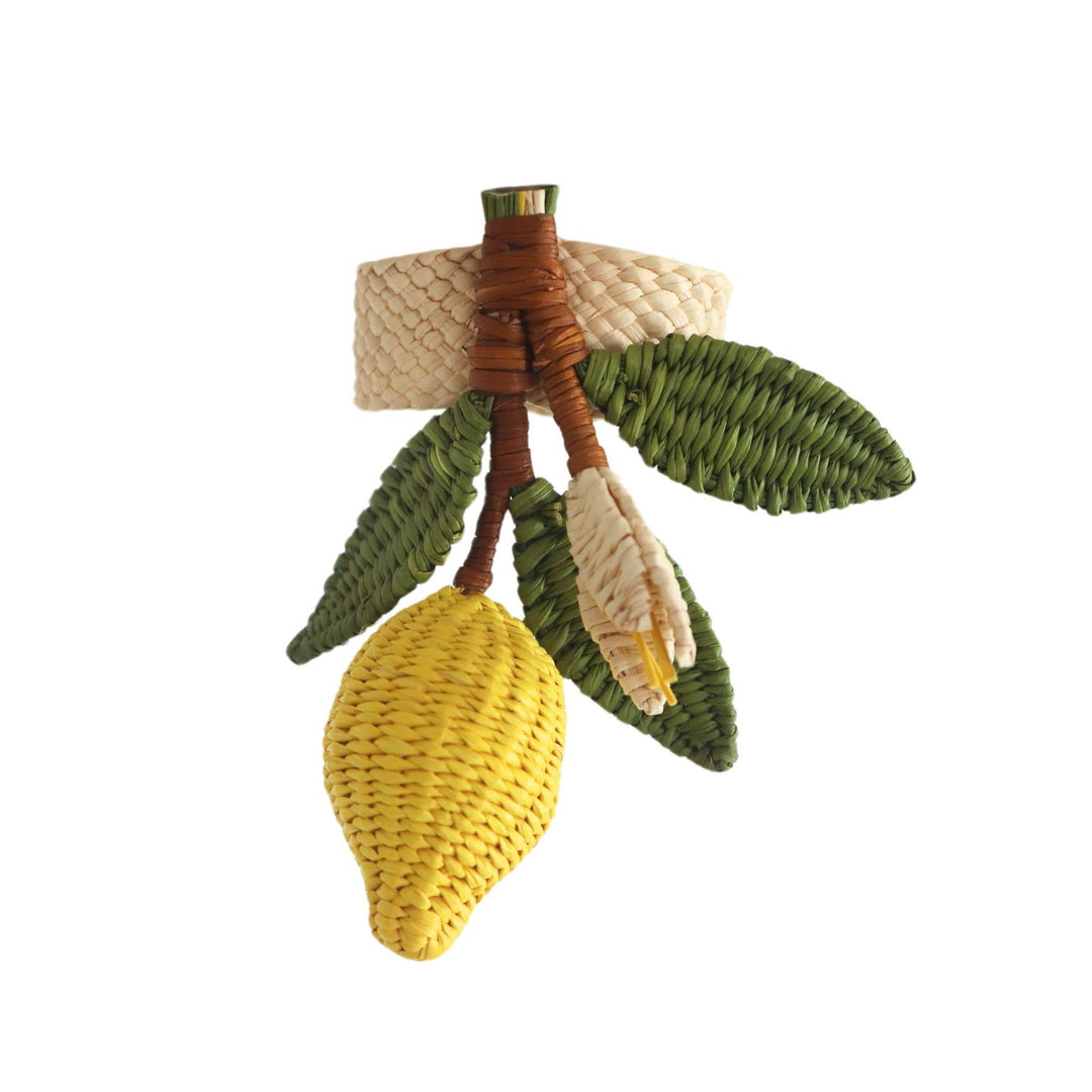 Lemon Napkin Ring Set - Set of 4