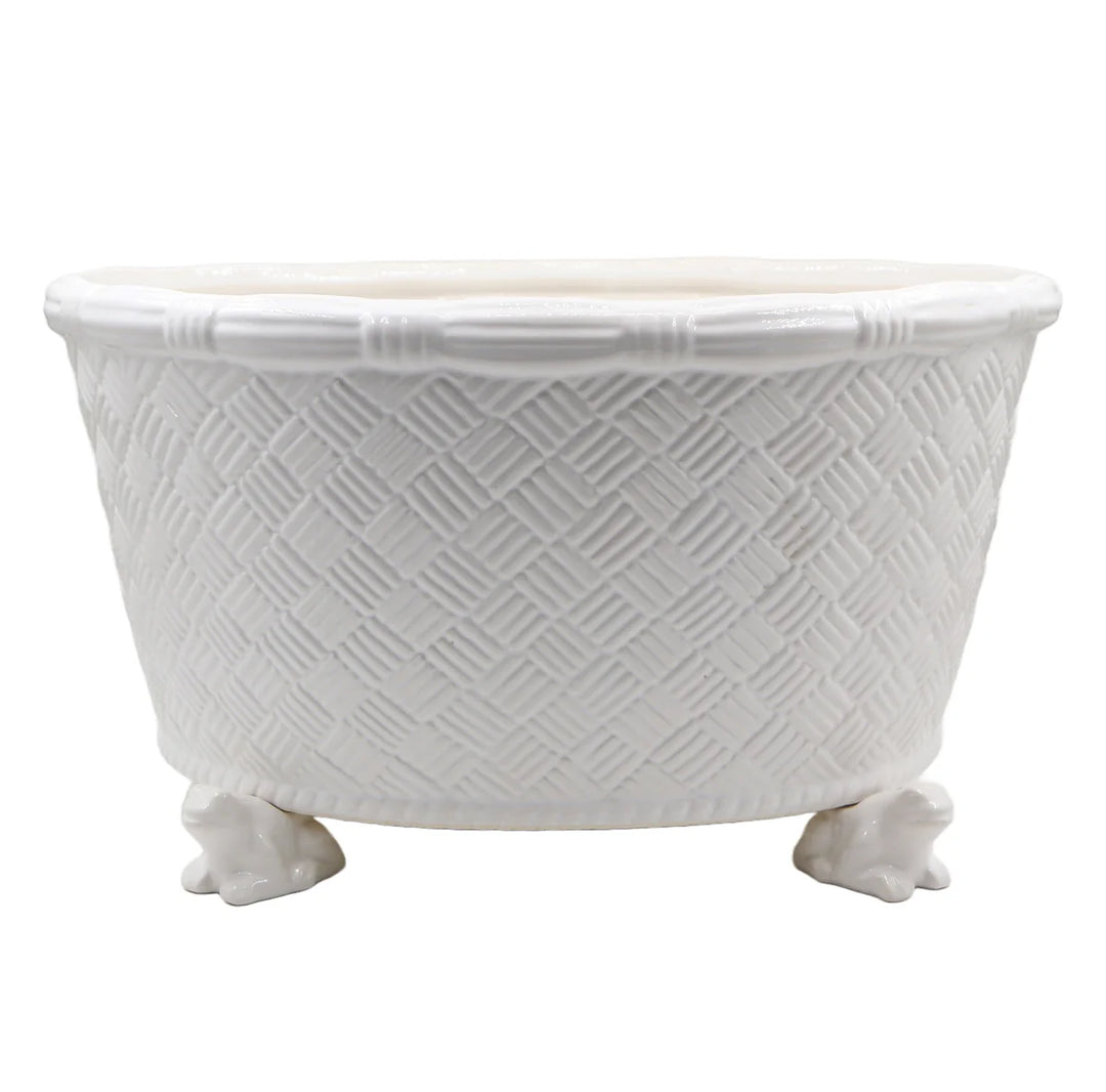 Basket Weave Footed Centerpiece