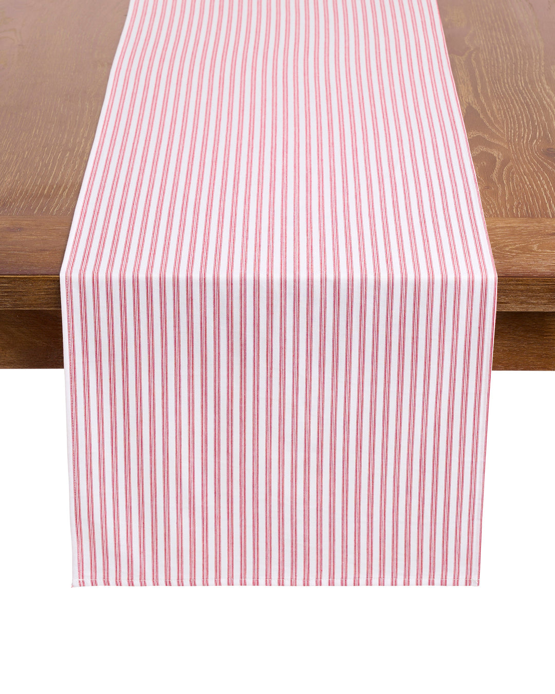 Petite Plume Antique Red Ticking Table Runner