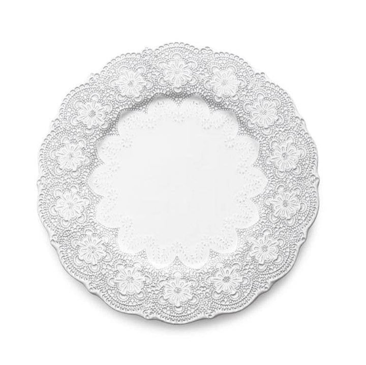 Merletto White Charger Plate