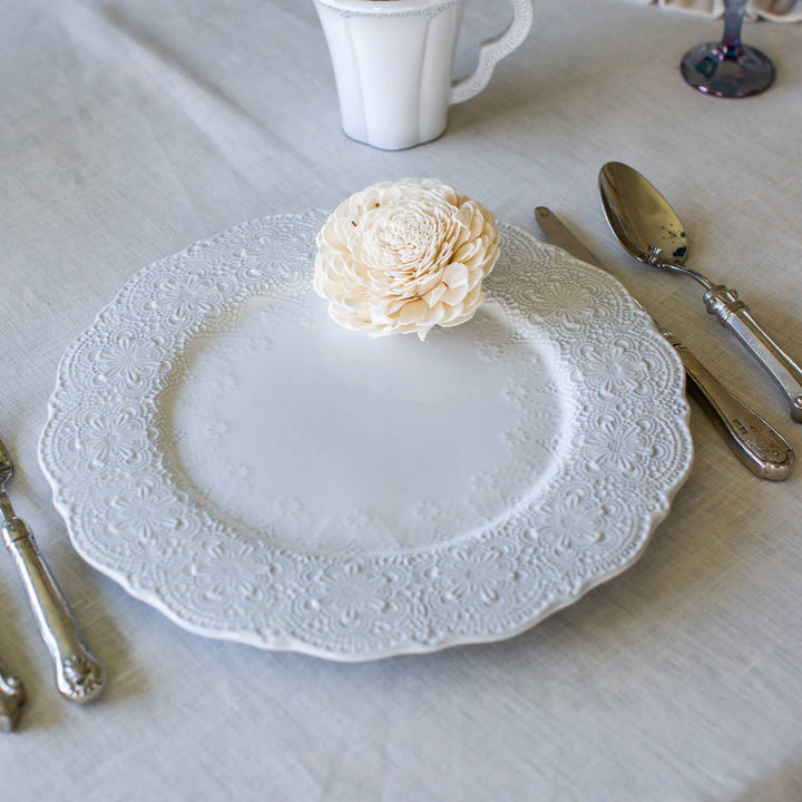 Merletto White Charger Plate