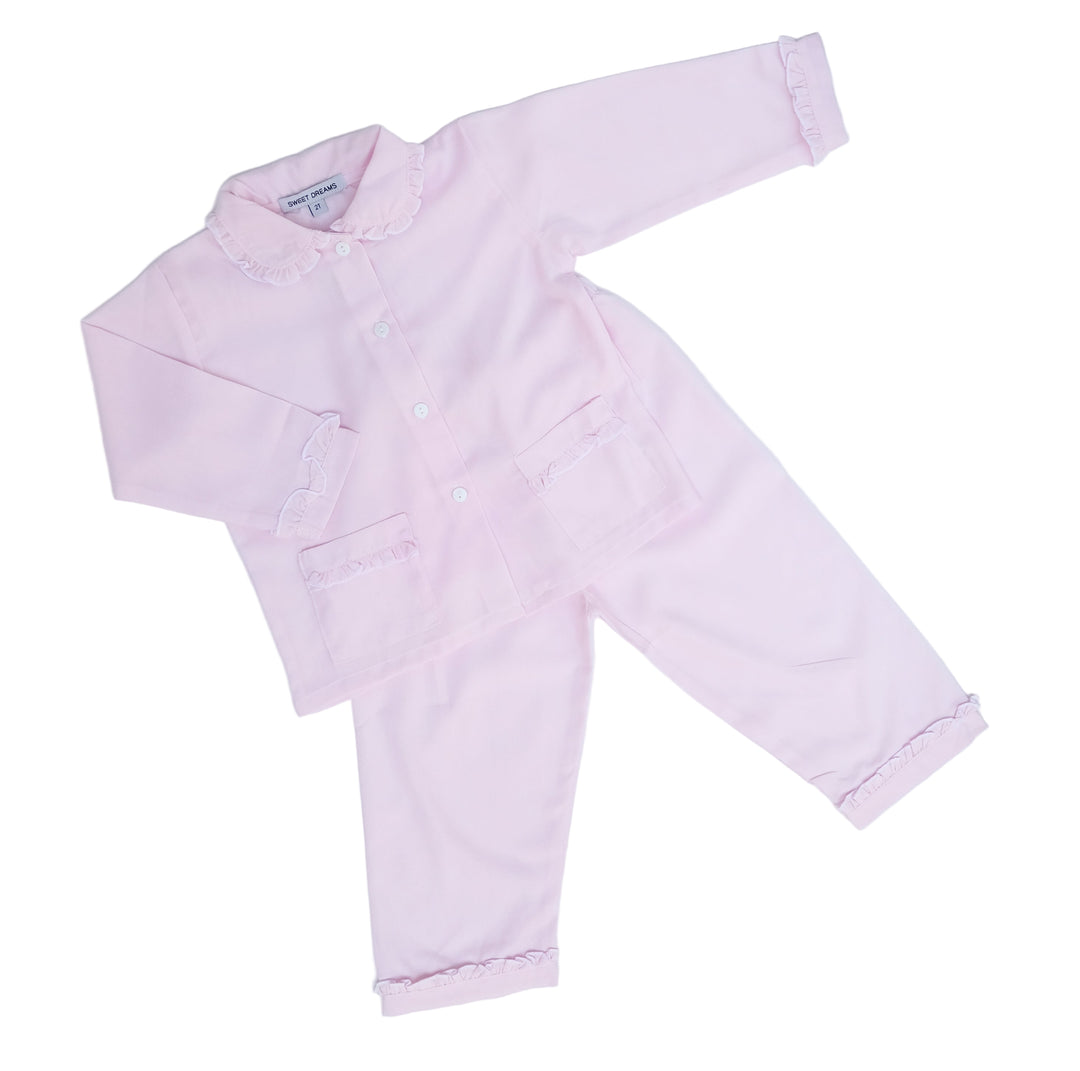 Pink Ruffle Toddler Pajama Set