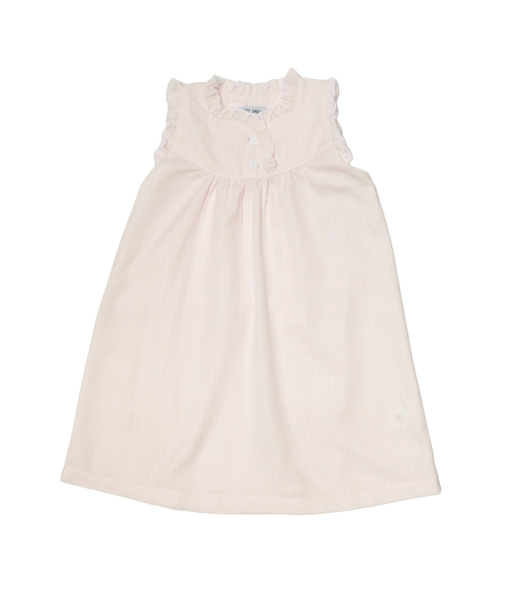 Pink Striped Ruffle Nightgown