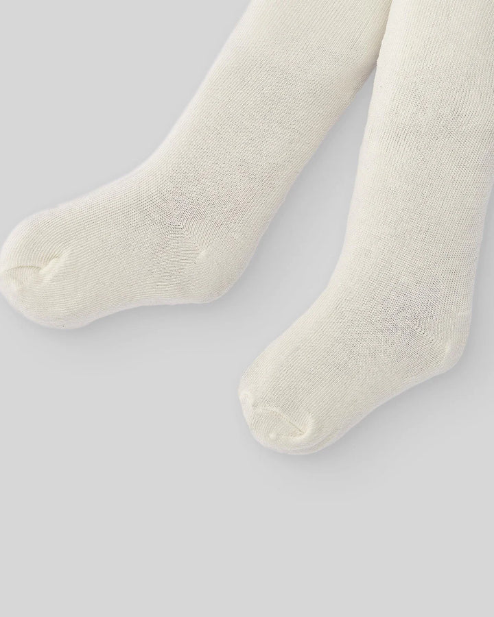 Paz Rodríguez Ivory Knit Baby Tights
