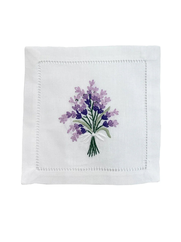 Cocktail Napkin Lavender Bunch - Set of 4