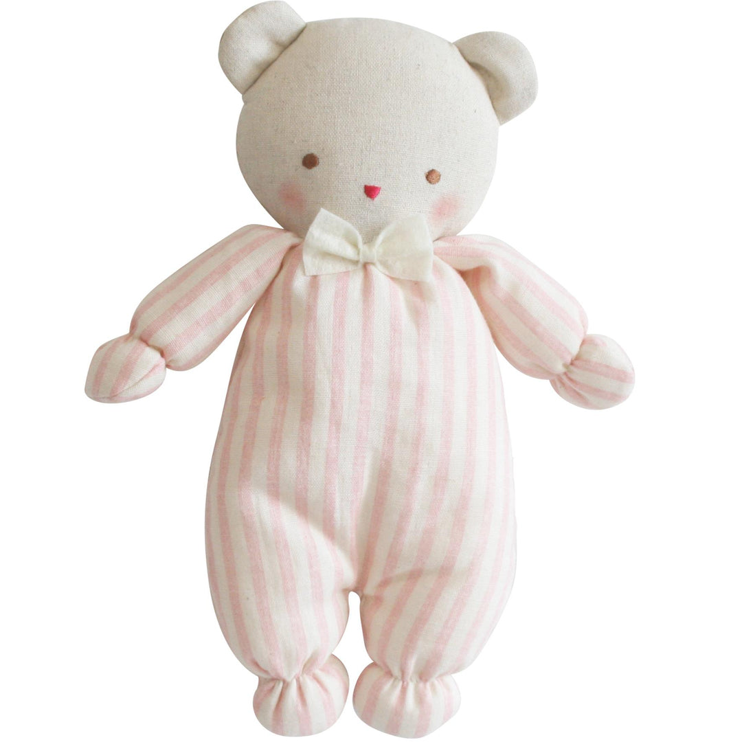 Alimrose Baby Ted – Pink Stripe