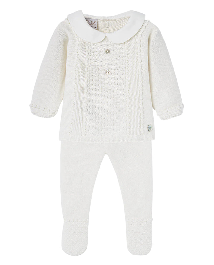 Paz Rodríguez Baby Boy Wool Set in Ivory