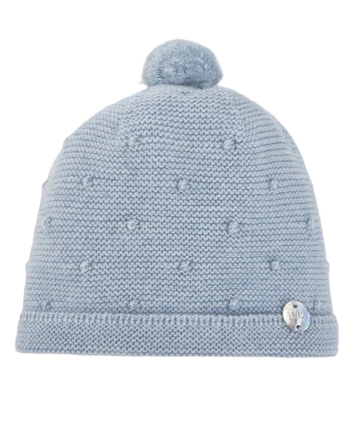Blue baby knitted hat