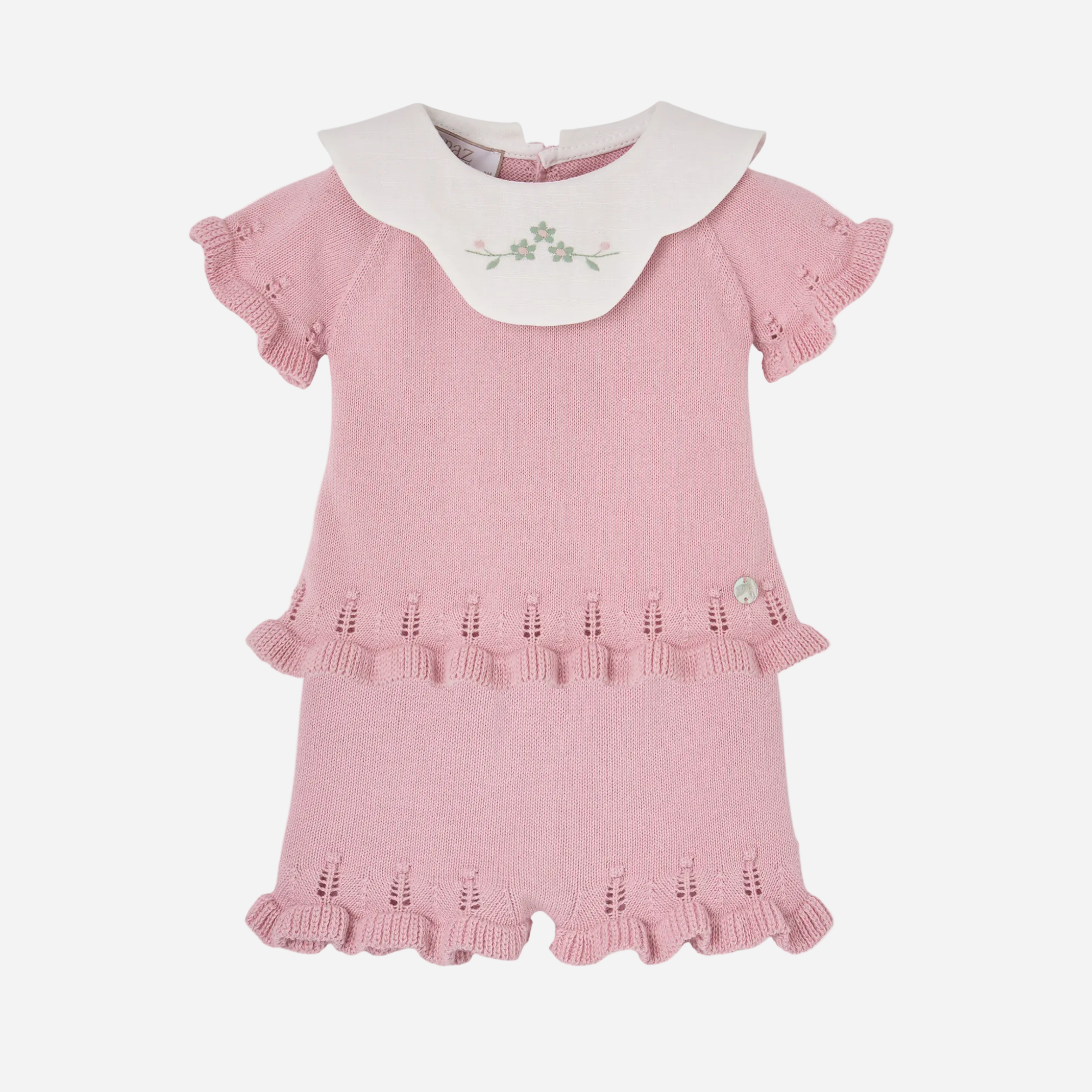 Pull Paz Rodriguez – 100% Laine – Rose Pêche Clair – Manches Longues – Neuf Avec étiquettes – Fabriqué En Espagne