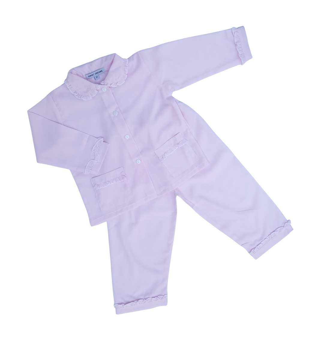 Pink Ruffle Toddler Pajama Set