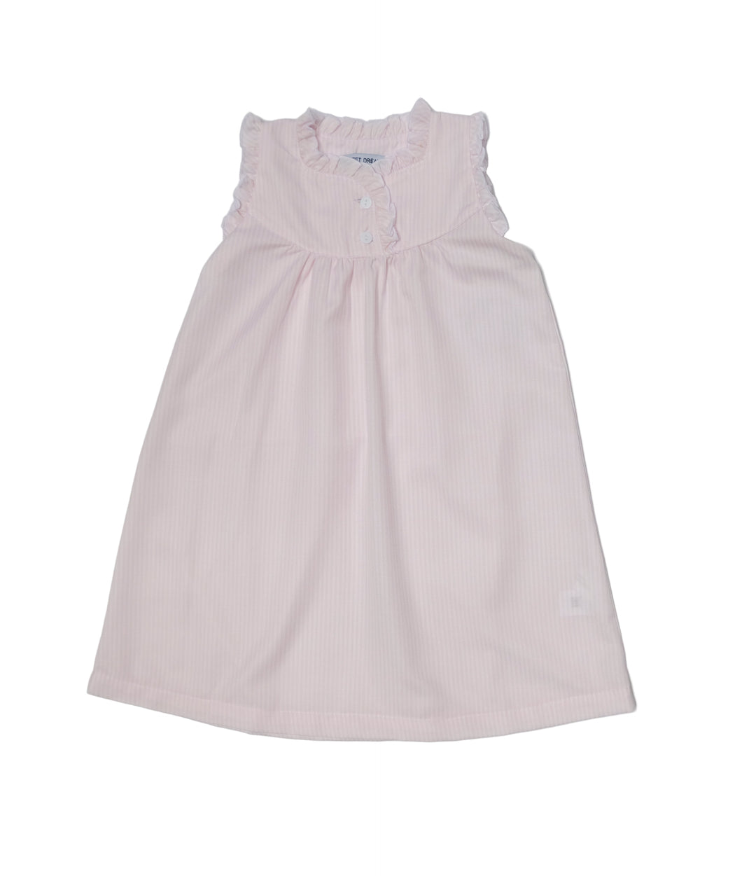 Pink Striped Ruffle Nightgown