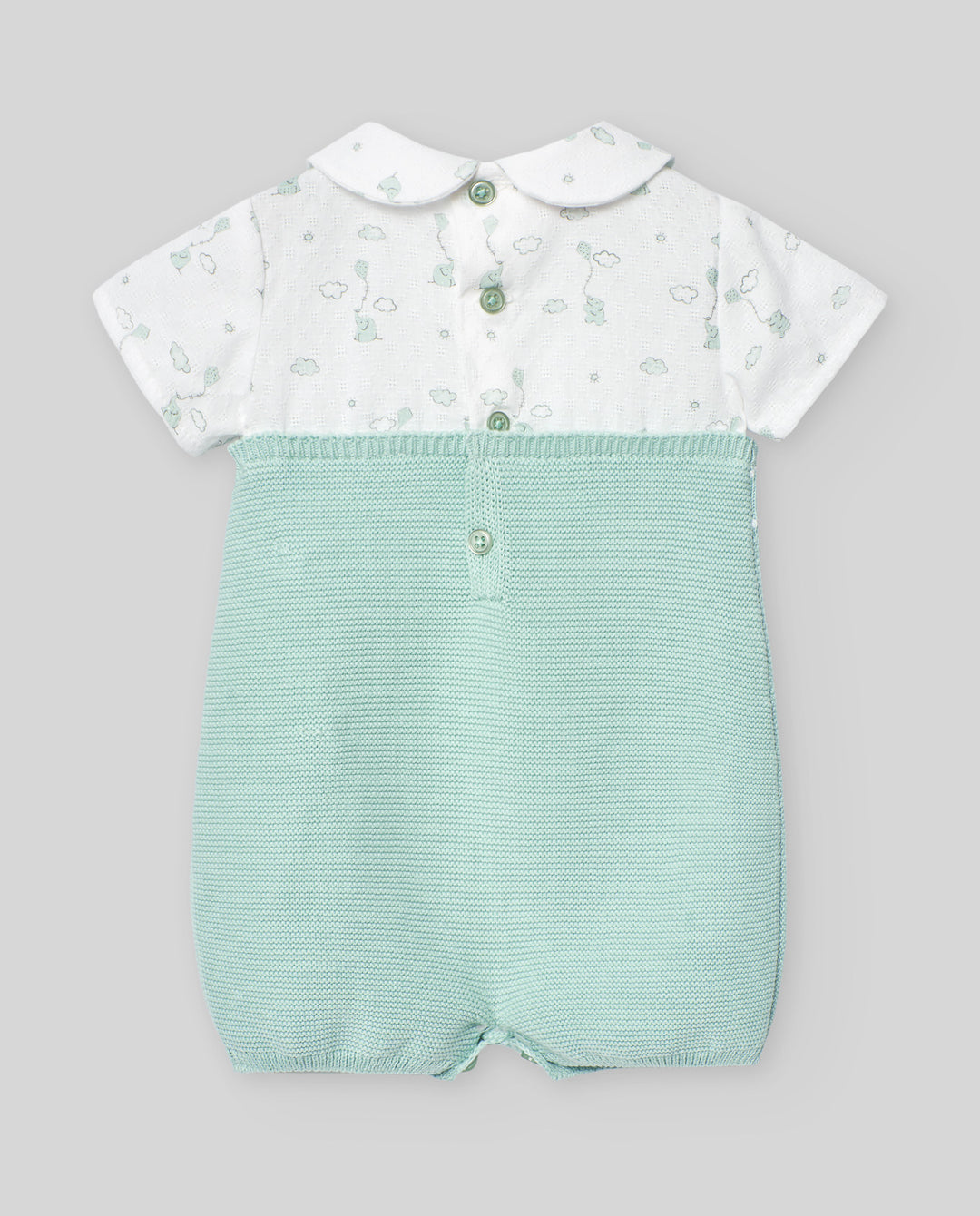 Combined Knit Romper Eido