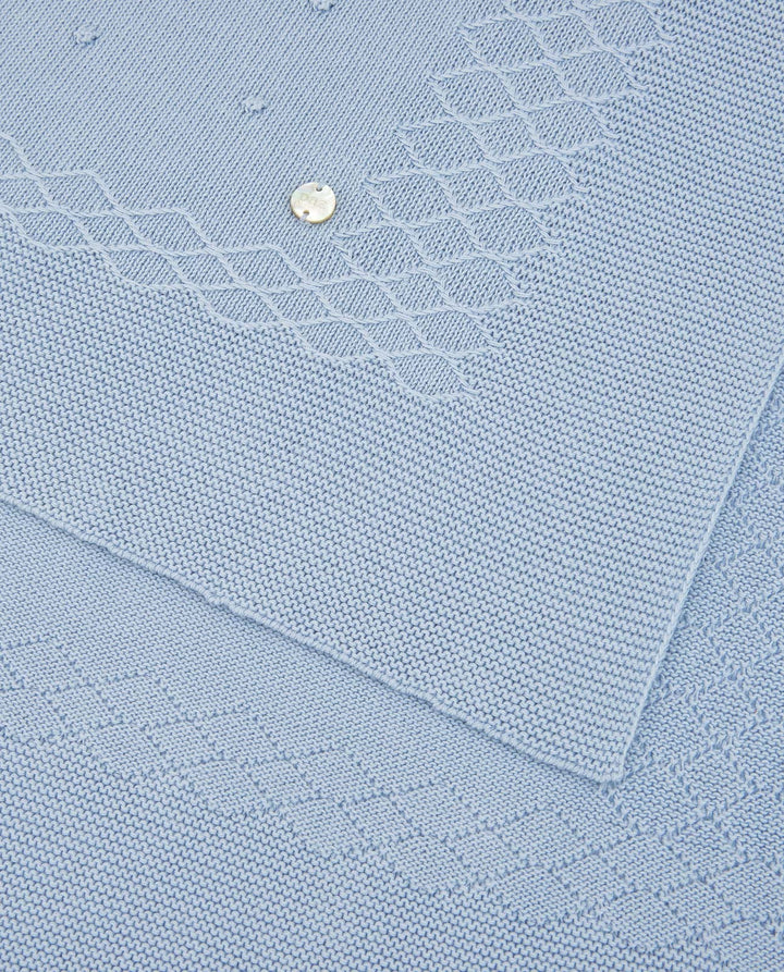 Knit Newborn Blanket Vento