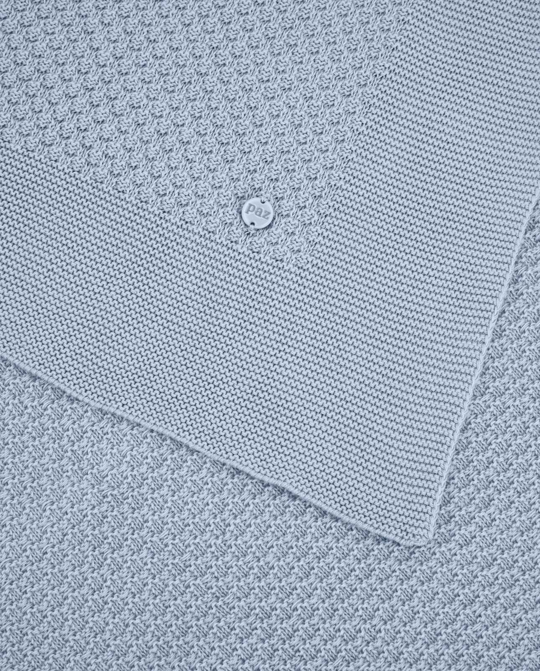 Paz Rodriguez Baby Knit Blanket in Sky Blue