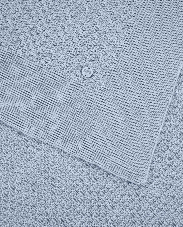 Paz Rodriguez Baby Knit Blanket in Sky Blue
