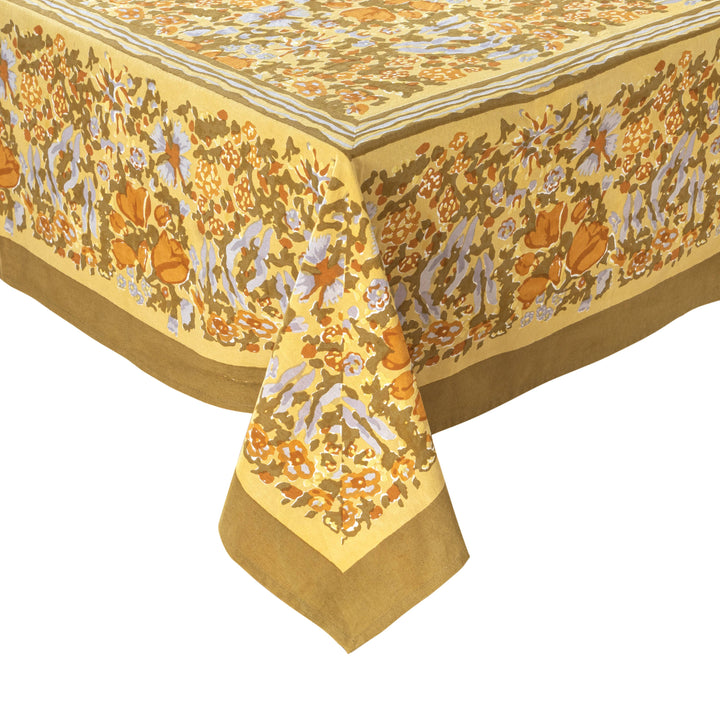 Jardin Mustard & Grey | Tablecloth