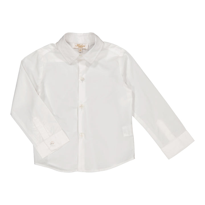 Arthur Boy shirt in White poplin