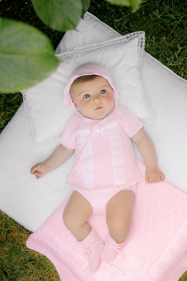 Linda Baby Blanket - Pink