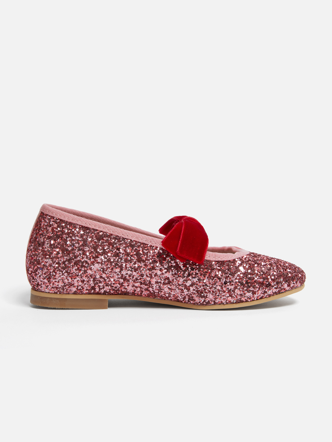 Meri Meri x Marjen Sabrina Pink Glitter Mary Jane Shoe