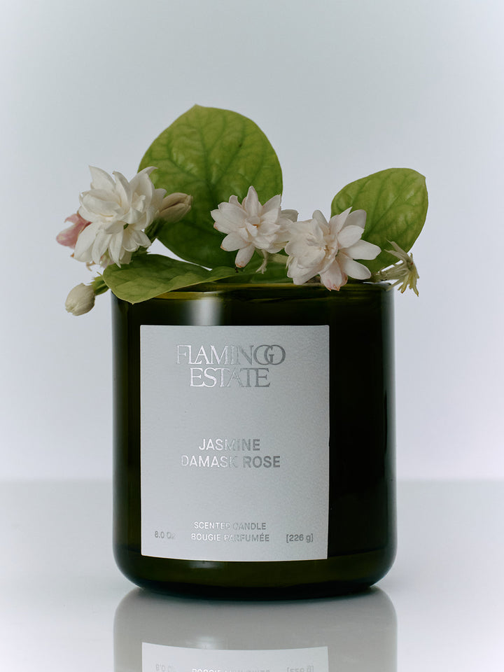 Flamingo Estate Jasmine Damask Rose Candle