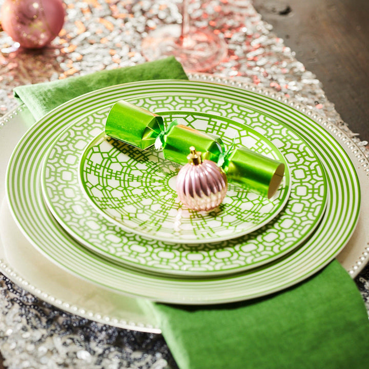 Newport Verde Canape Plates, Set of 4