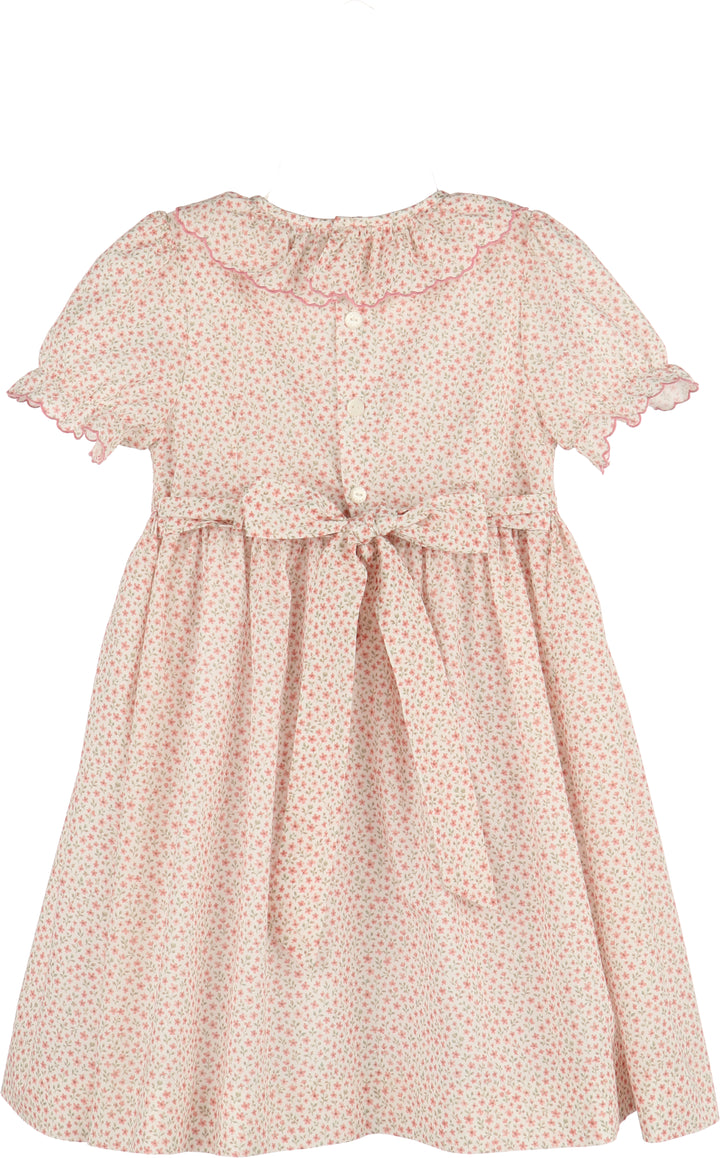 Luli & Me Forest Fairy Smocked Dress Pink
