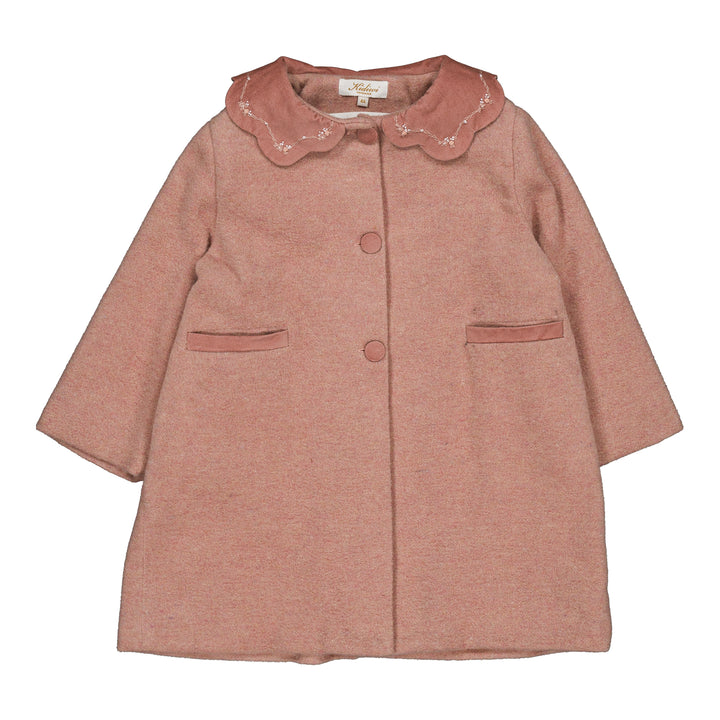 Kidiwi Girls Maryse Wool Coat Pink