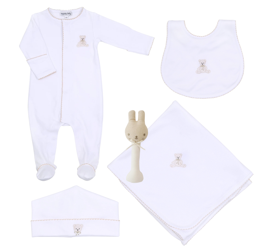 Newborn Gift Set with Pima Cotton Essentials - Neutral
