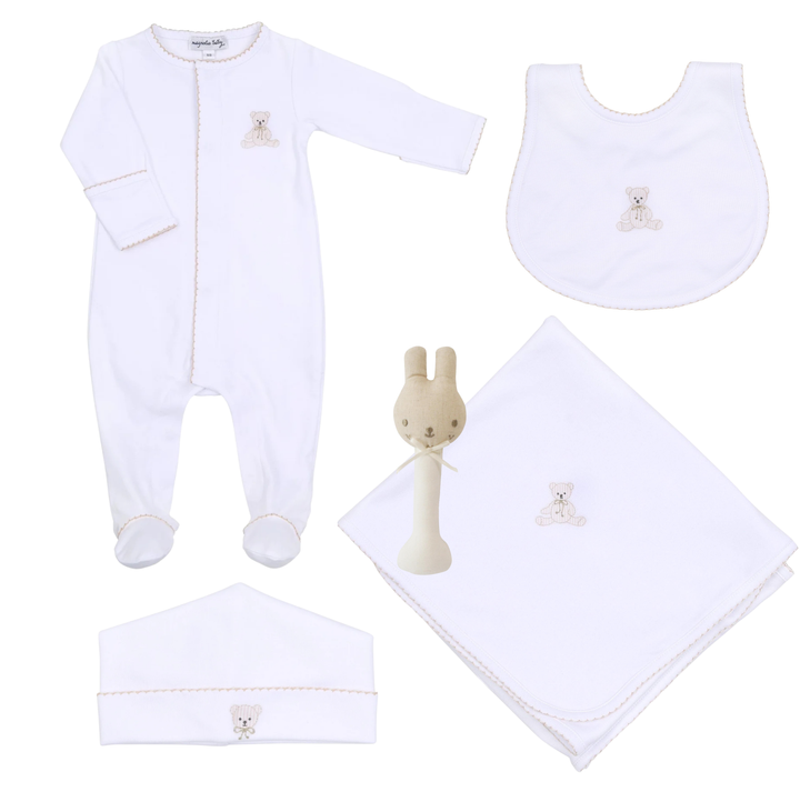 Newborn Gift Set with Pima Cotton Essentials - Neutral