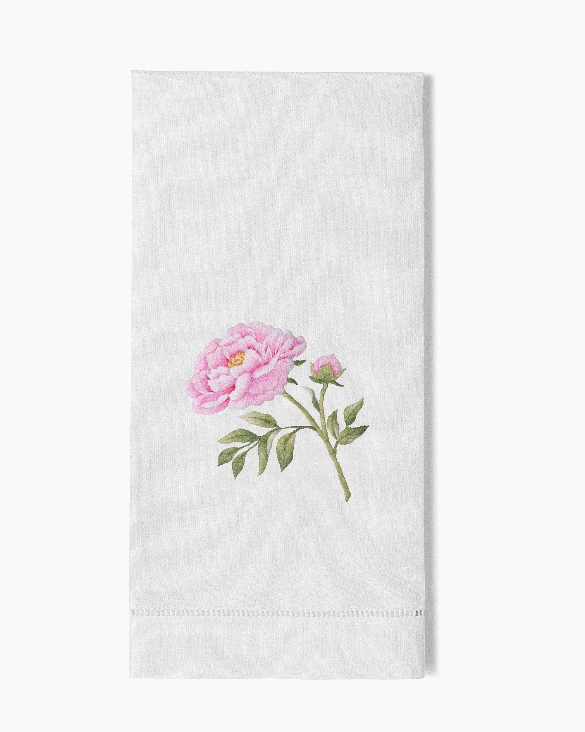 Henry Handwork Peony Stem Towel - Thumbnail 5