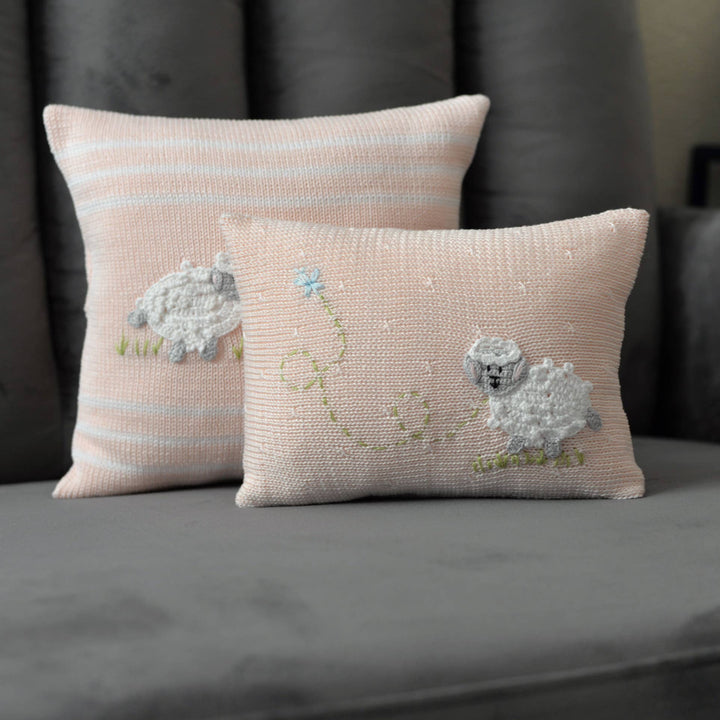 Lamb Mini Pillow - Pink