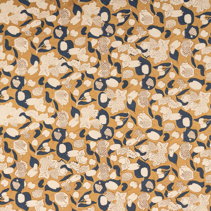 Forest Harvest Mustard & Blue | French Tablecloths