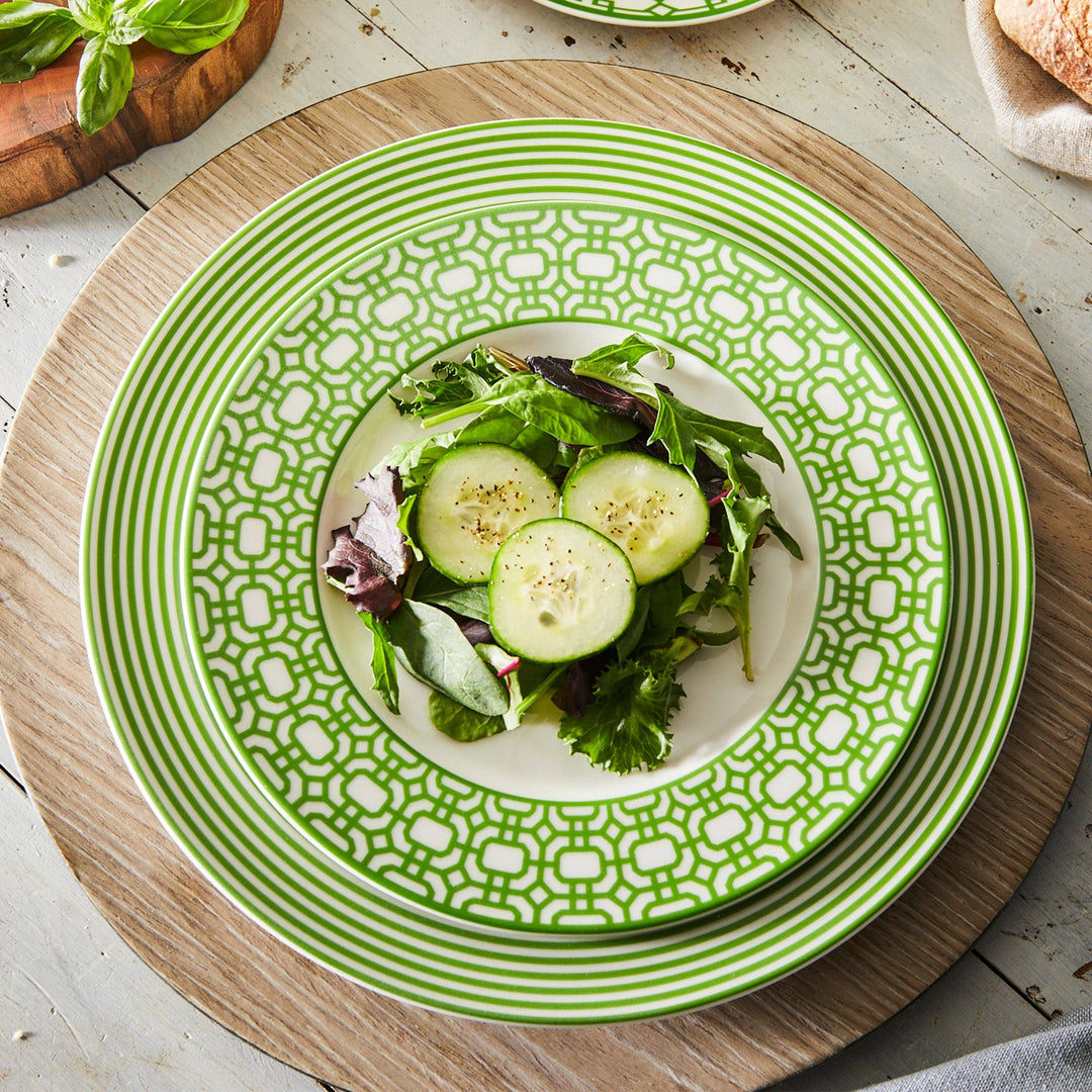 Newport Garden Gate Verde Salad Plate