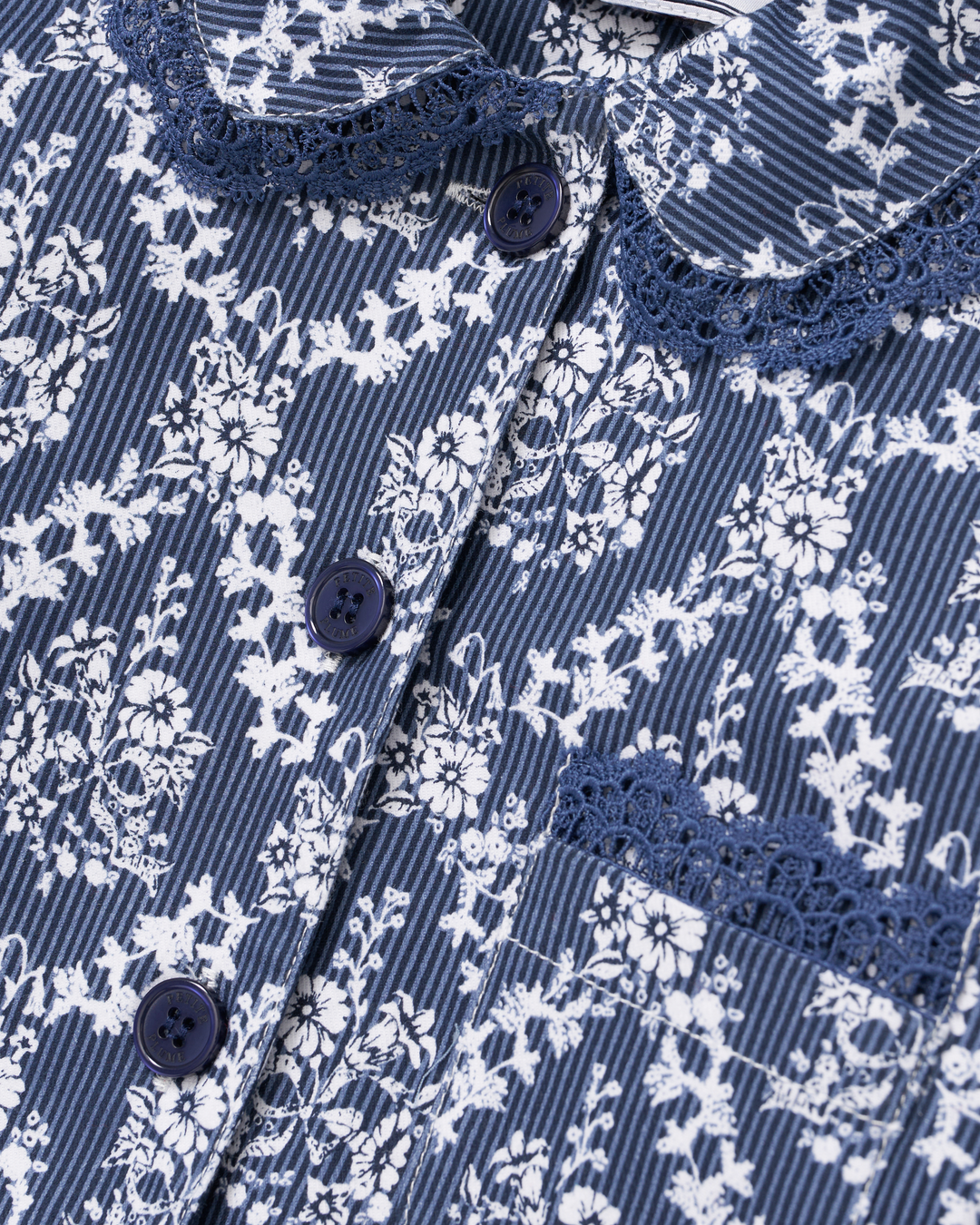 Petite Plume Kid's Twill Grace Pajama Set in Innkeeper Trellis
