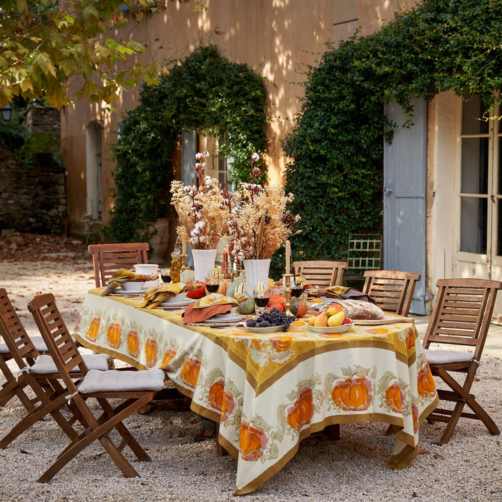 Pumpkin Orange & Mustard Tablecloths
