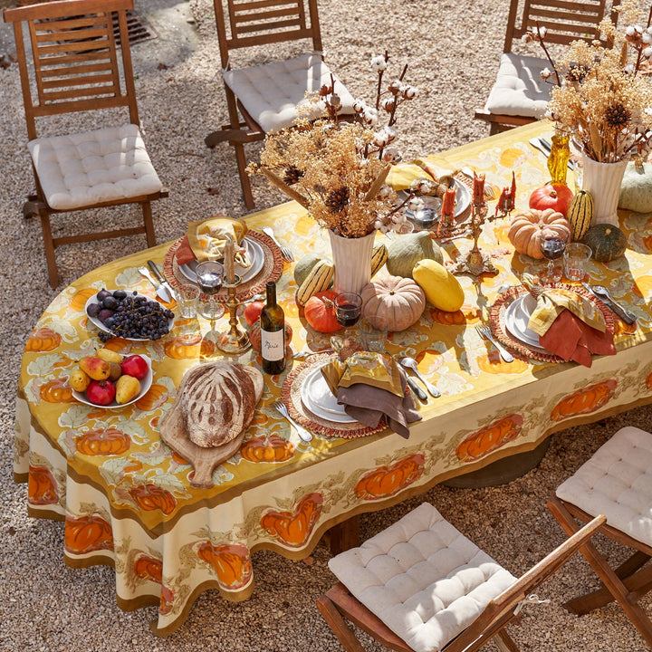 Pumpkin Orange & Mustard Tablecloths