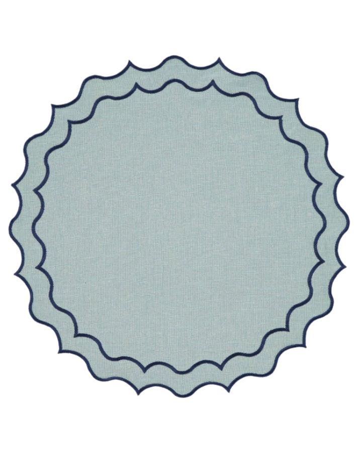 Water Blue Linen Placemat - Set of 6