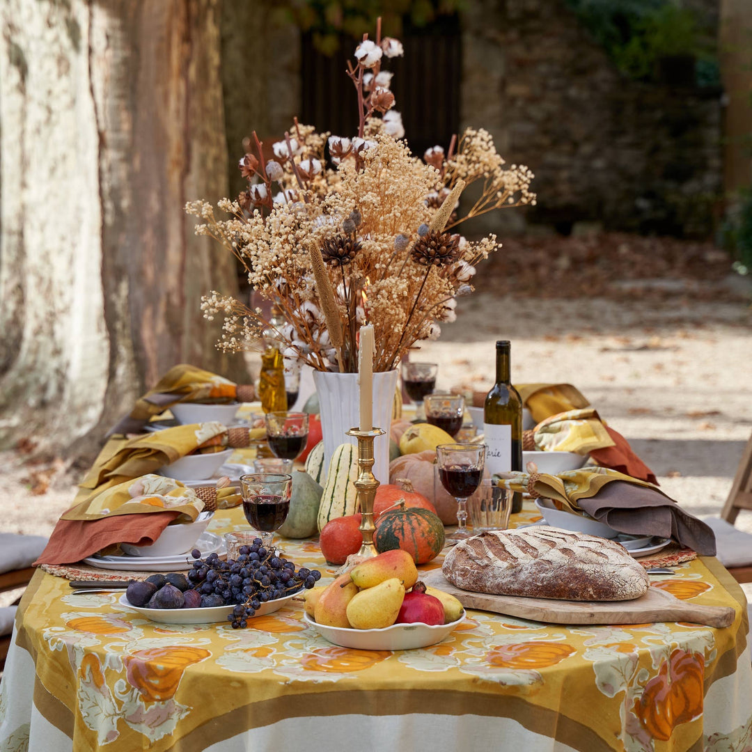 Pumpkin Orange & Mustard Tablecloths