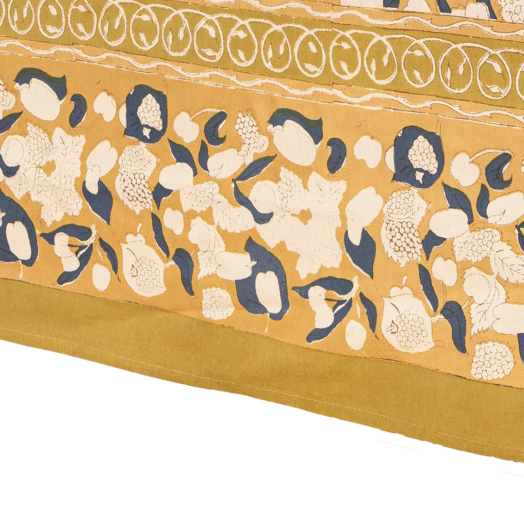 Forest Harvest Mustard & Blue | French Tablecloths