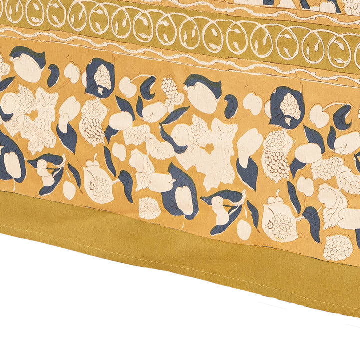 Forest Harvest Mustard & Blue | French Tablecloths