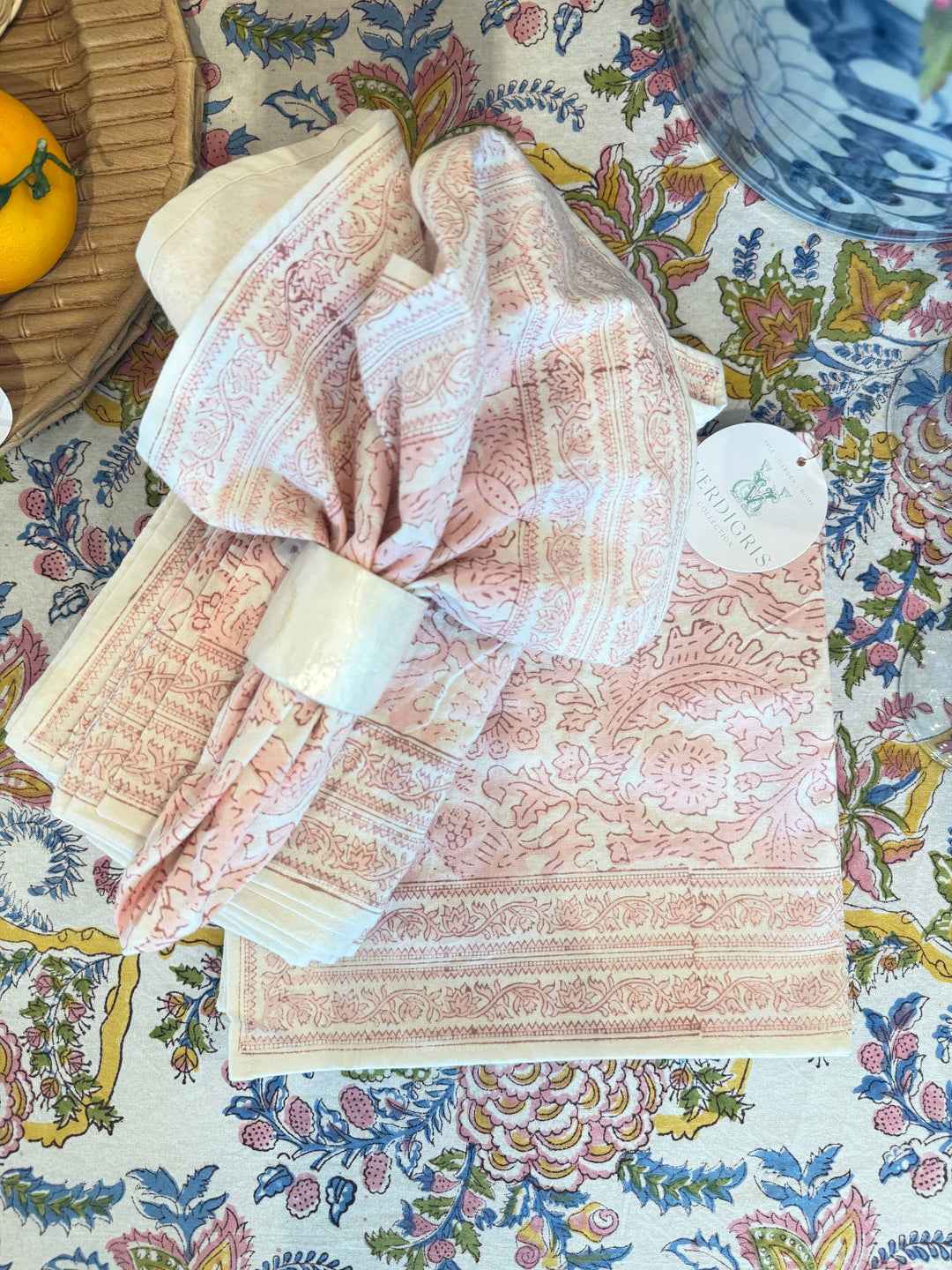 Blush Pheasant Napkins- Set of 4