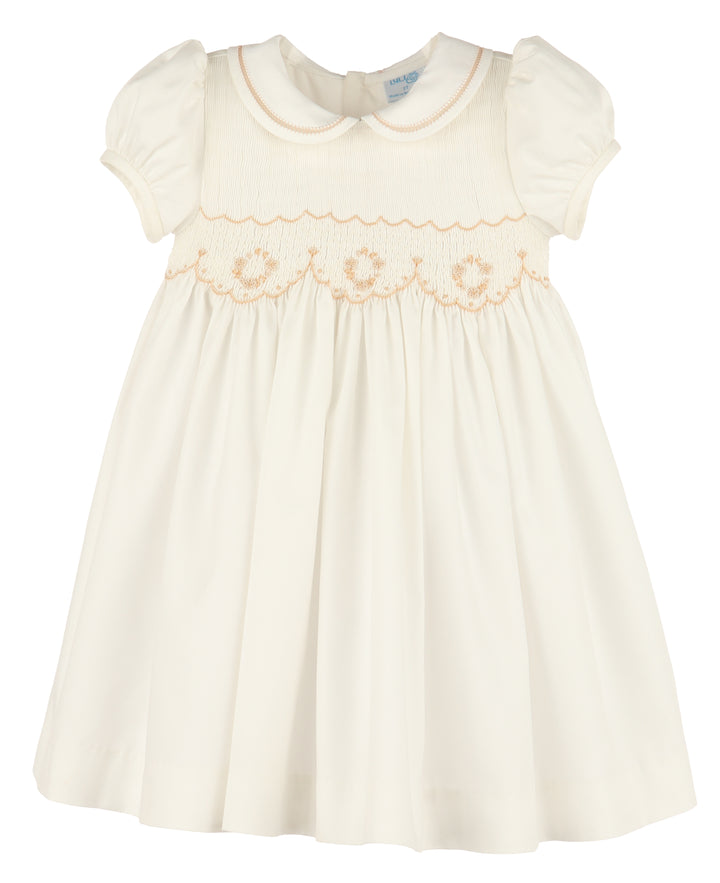 Classic Full Smock Dress in Ivory