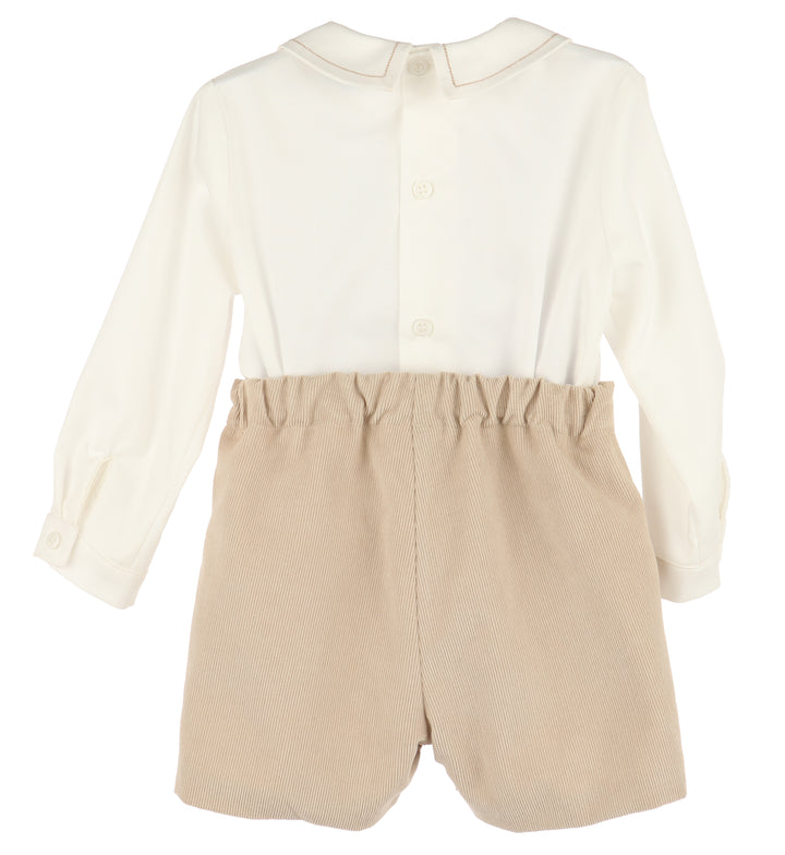 Cozy Cord Boy Set - Beige