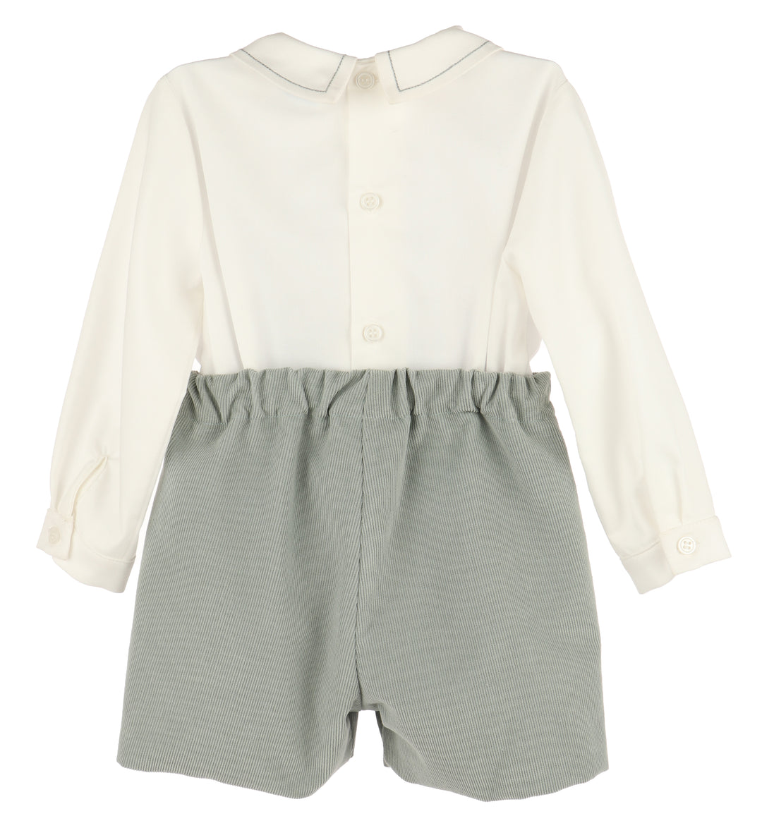 Cozy Cord Boy Set - Sage Green