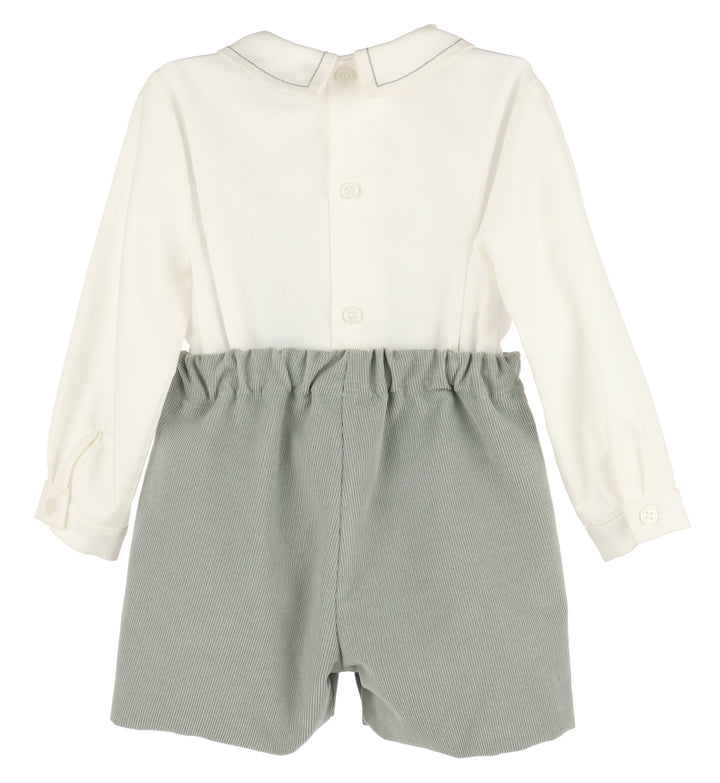 Cozy Cord Boy Set - Sage Green