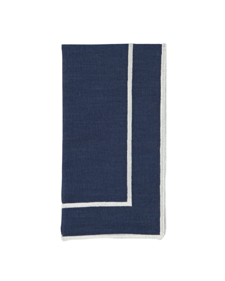 Douro Napkin, Blue with White - Set of 6