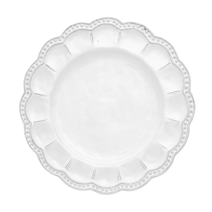 Bella Bianca Beaded Salad/Dessert Plate