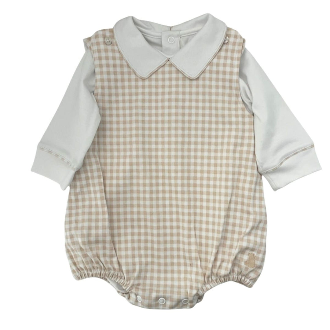 BENNY OVERALL SHORT SET BEIGE