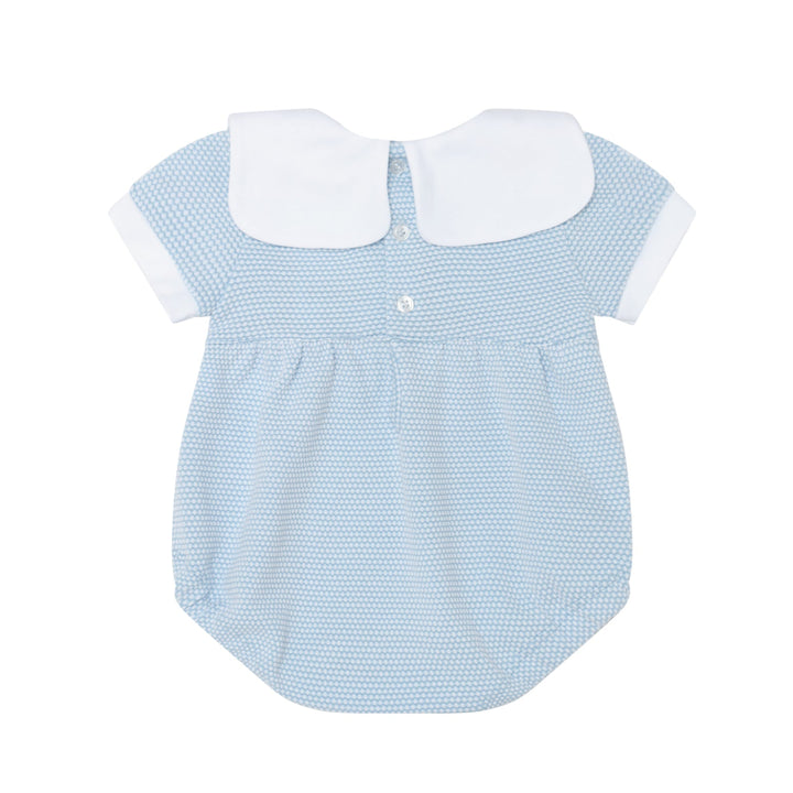 Blue Jacquard Bubble